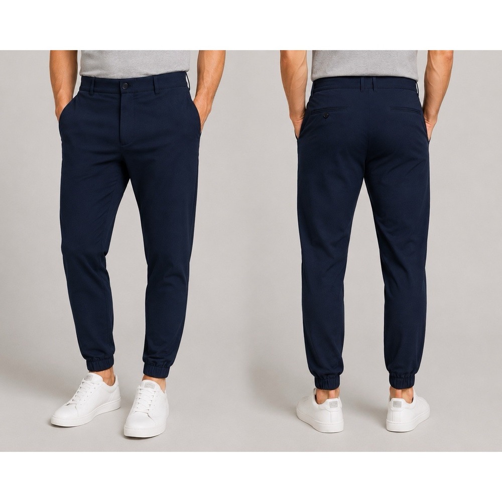 NWT Vince Camuto Performance Jogger Pants Mens Size 33 Navy‎ Stretch Travel Golf